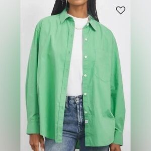 Rails Arlo Button Down Poplin Shirt in Kelly Green